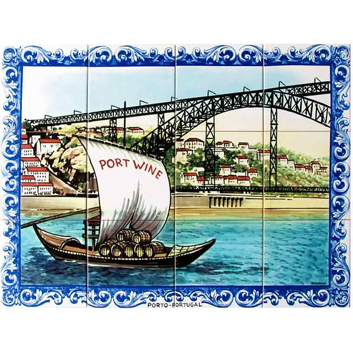 Azulejo Puente do Porto 12 piezas 1