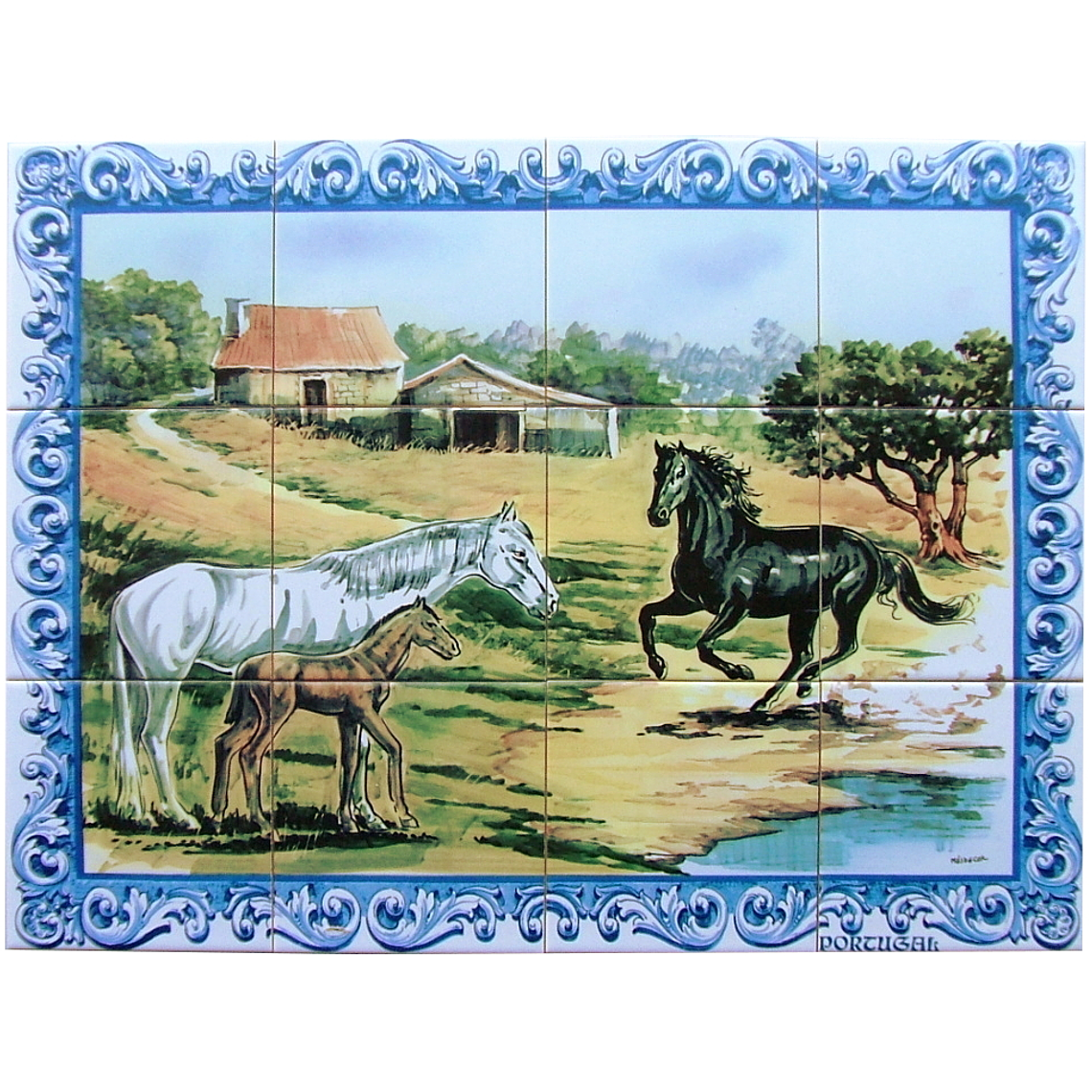 Carrelage de chevaux de 12 pièces 1