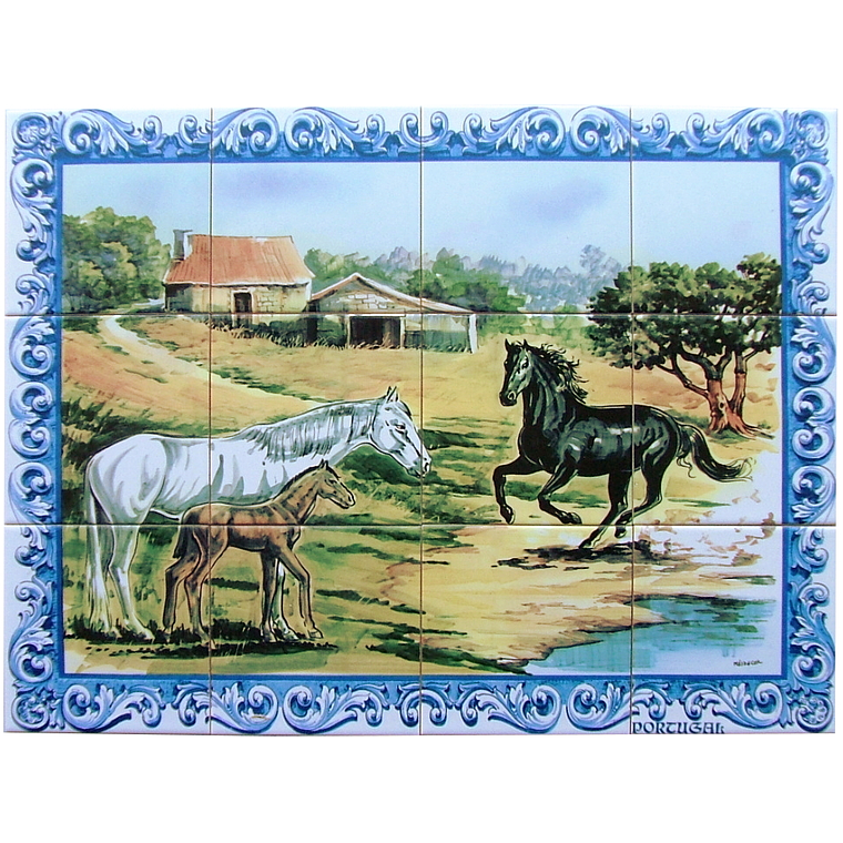 Carrelage de chevaux de 12 pièces 1