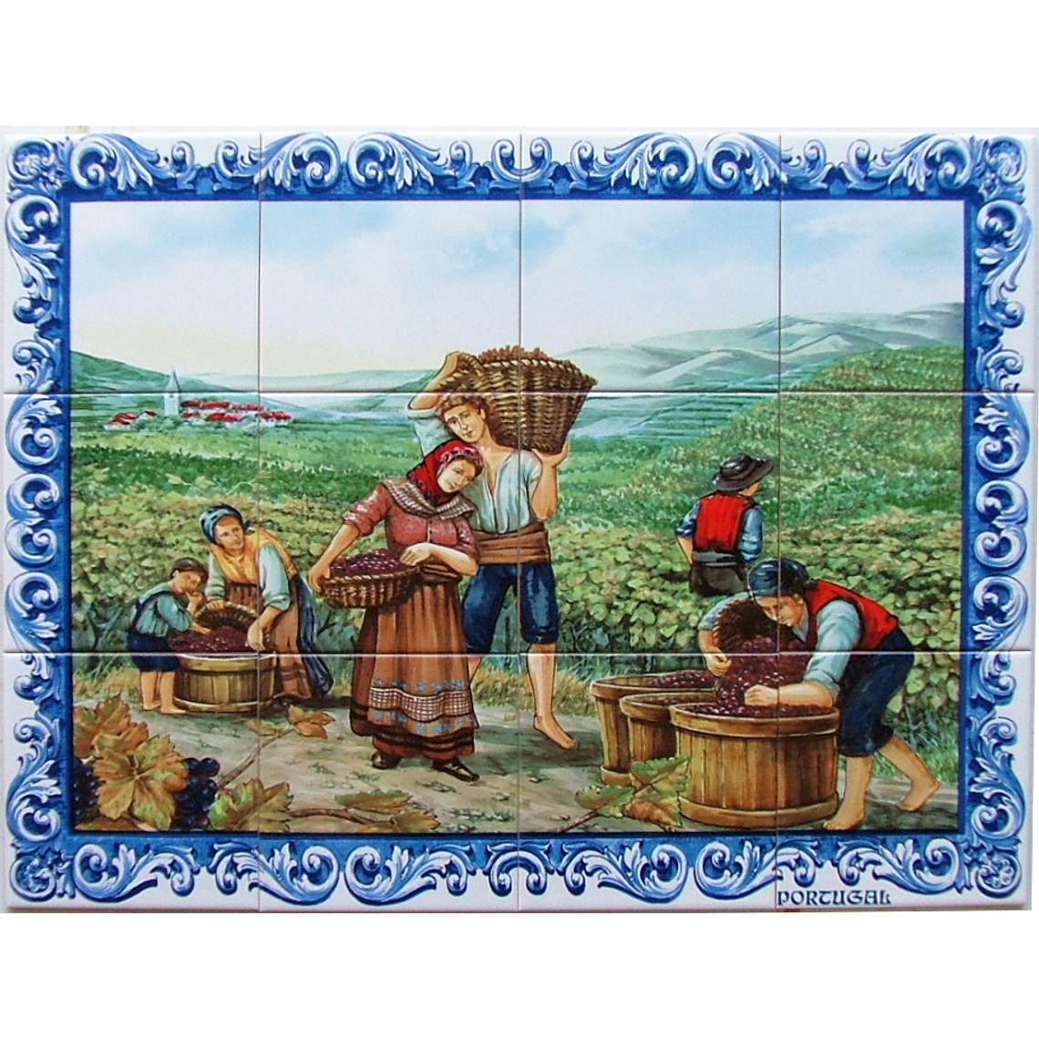 Azulejo a Vindima 12 peças 1