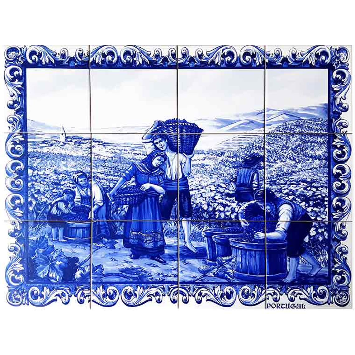 Azulejo a Vindima 12 peças 1