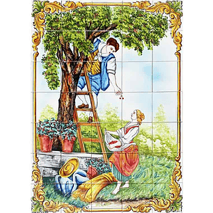 Panel cosecha de la cereza