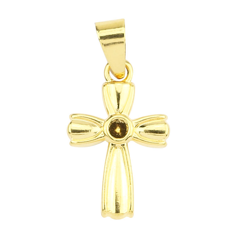 Ciondolo de croce dorato 1