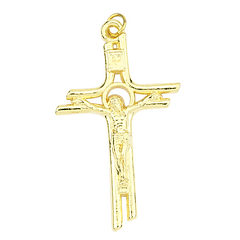 Golden pendant of Christ on the Cross