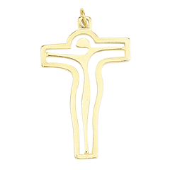Colgante de Cristo en la Cruz  dorado