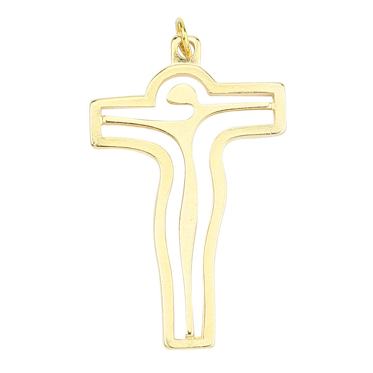  Golden pendant of Christ on the Cross 1