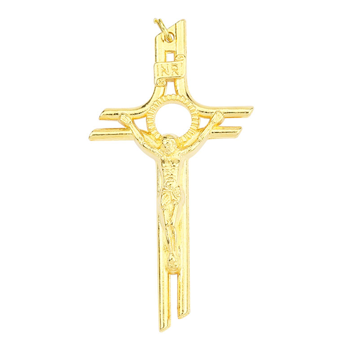  Golden pendant of Christ on the Cross 1