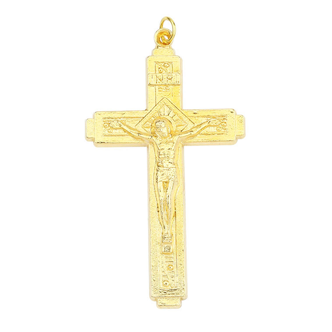 Golden pendant of Christ on the Cross 1