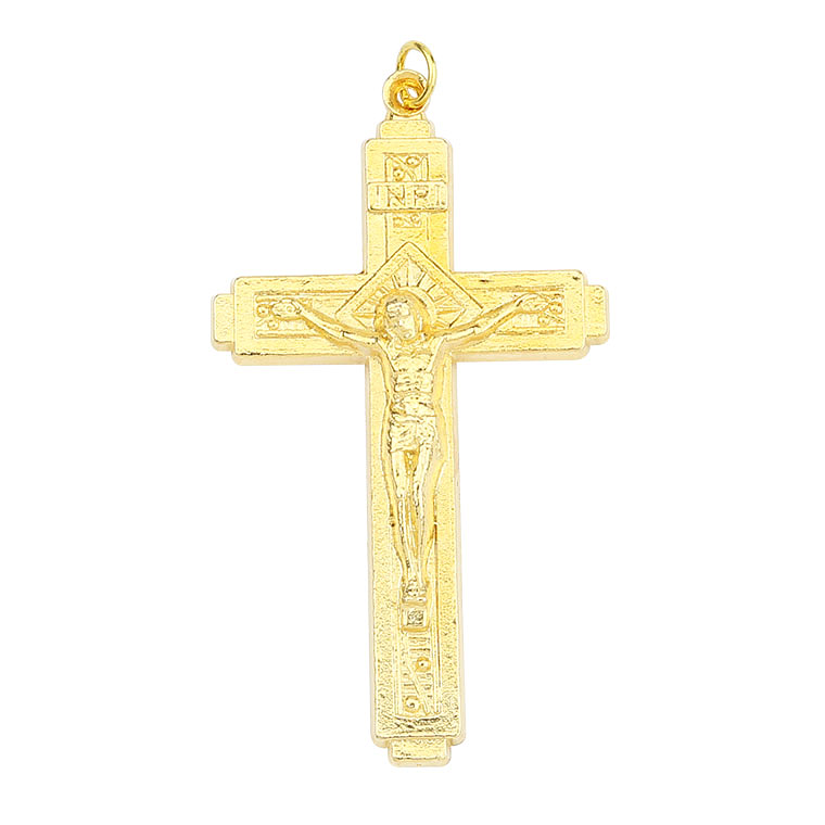  Golden pendant of Christ on the Cross 1