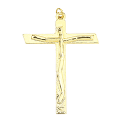 Golden pendant of Christ on the Cross