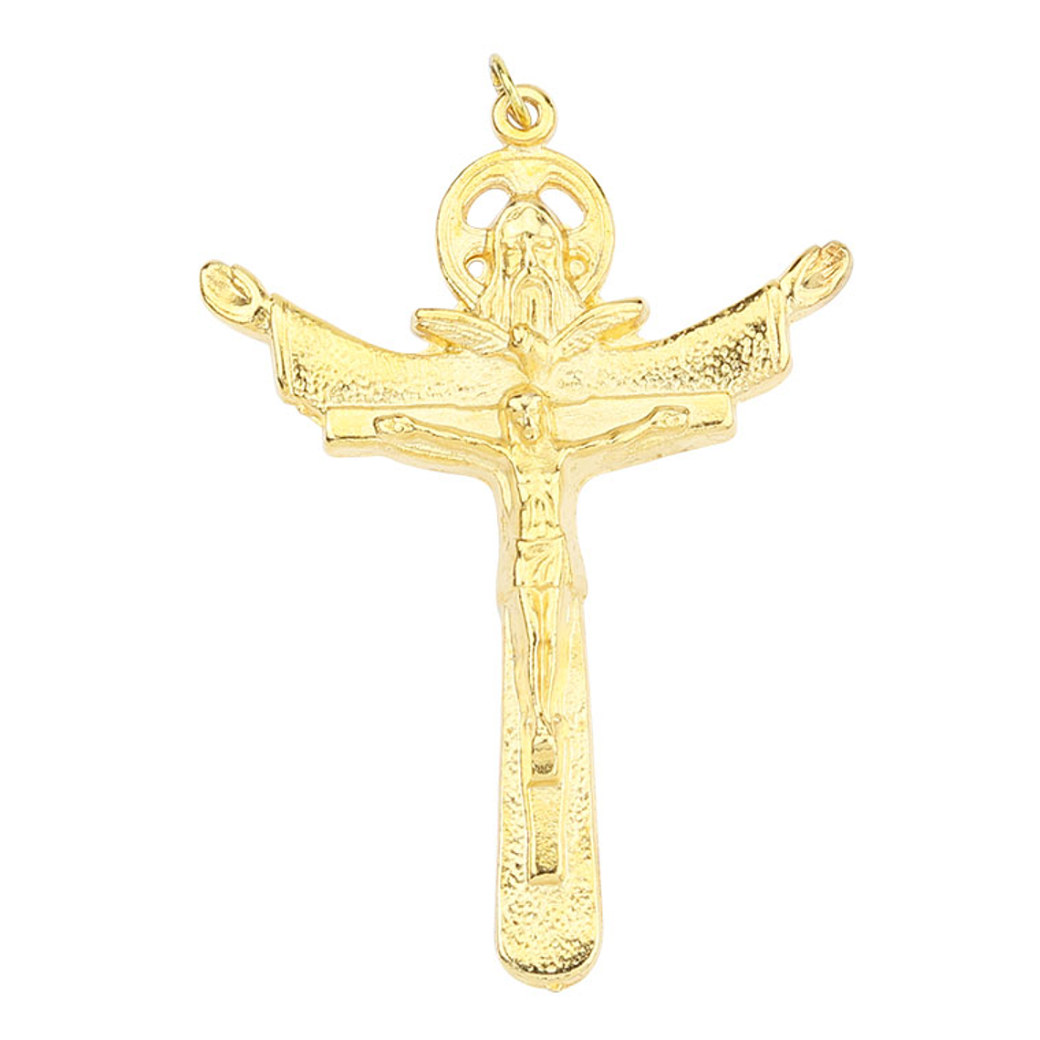  Golden Holy Trinity Pendant on the Cross 1