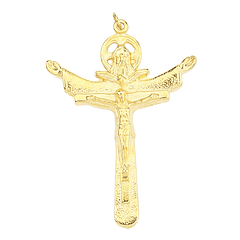 Colgante de la Santísima Trinidad en la Cruz dorada