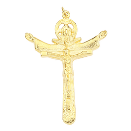 Pingente da Santíssima trindade na Cruz dourada