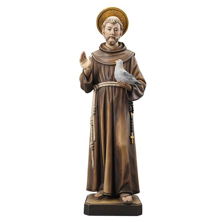 Statue of Saint Francis - wood 1