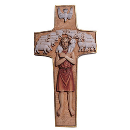Cruz Papa Francisco - madeira