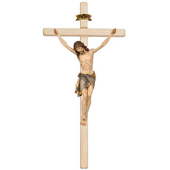 Crucifix Christ Sienne Croix droite - bois