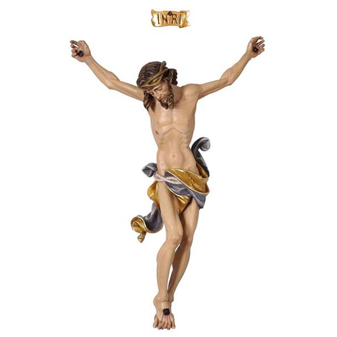Statua Cristo Leonardo senza croce - legno 1