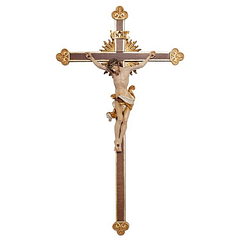 Crucifix Christ Leonardo croix baroque - bois