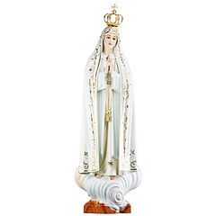 Nuestra Señora de Fátima - madera 60 cm