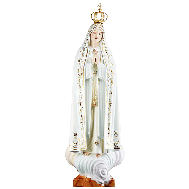 Nossa Senhora de Fátima - madeira 60 cm 1