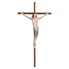 Crucifijo cruz recta - madera 