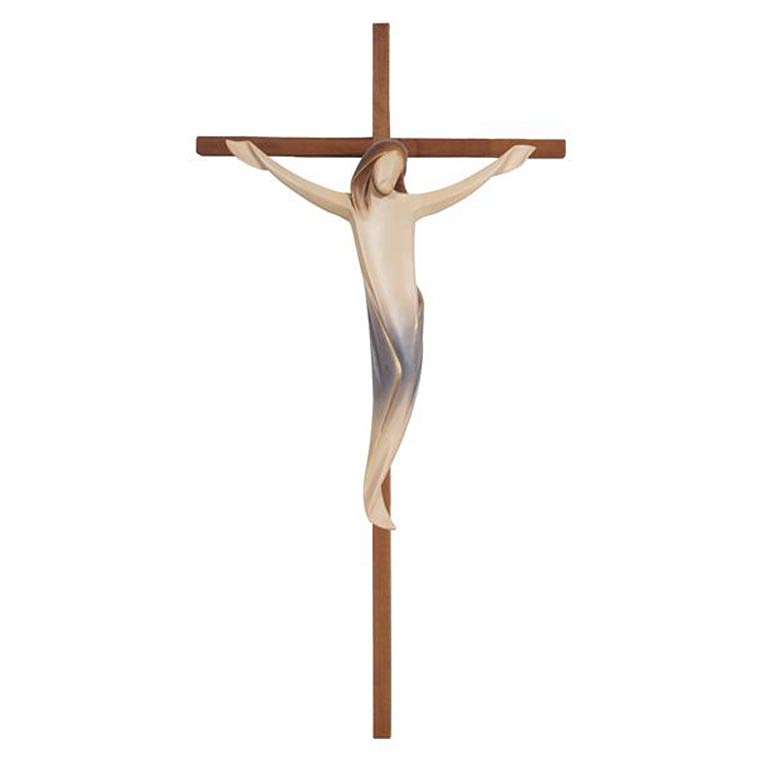 Straight cross crucifix - wood 1
