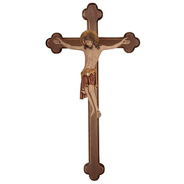 Crucifixo Cristo Cimabue cruz barroca - madeira