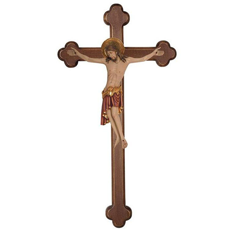 Crucifix Cristo Cimabue baroque cross - wood 1