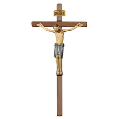 Crucifix Christ Saint Damien croix droite - bois