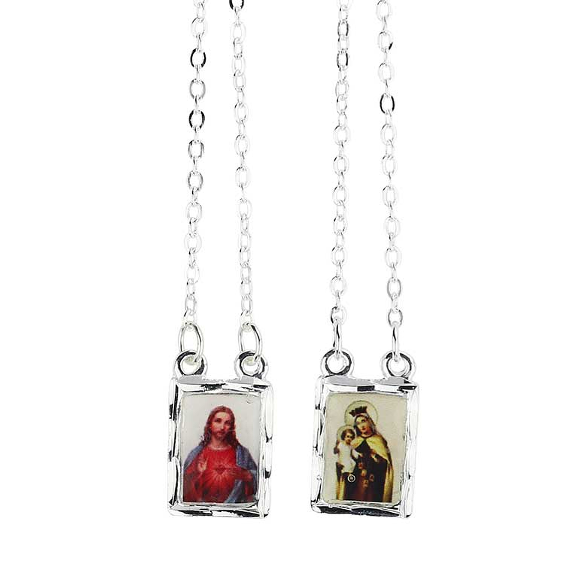 Silver plated scapular 1