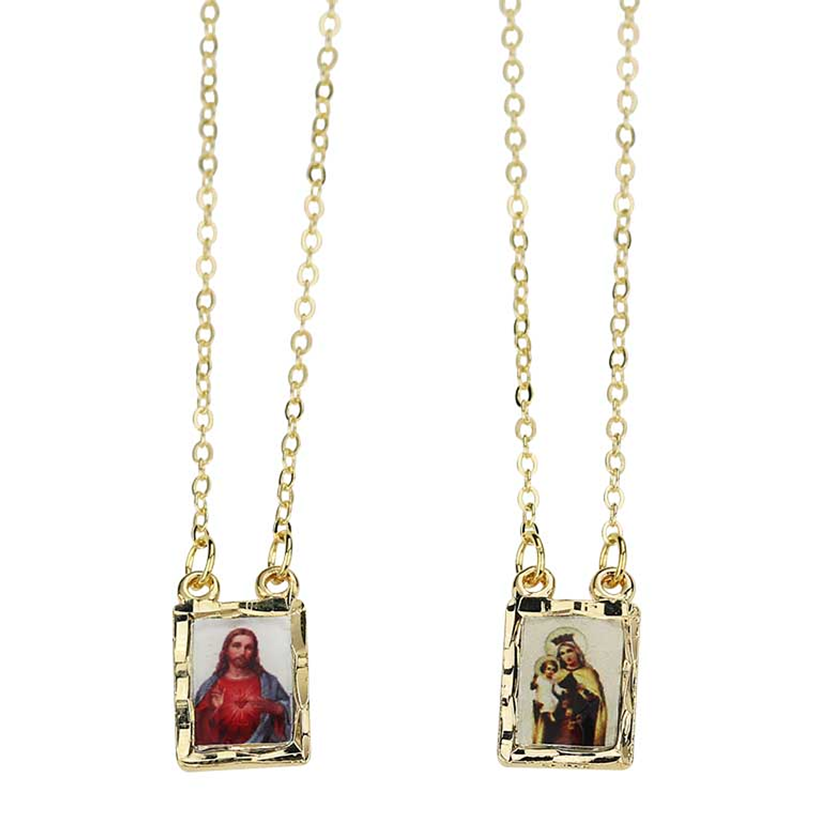 Silver plated scapular 2