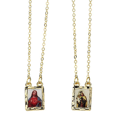 Silver plated scapular
