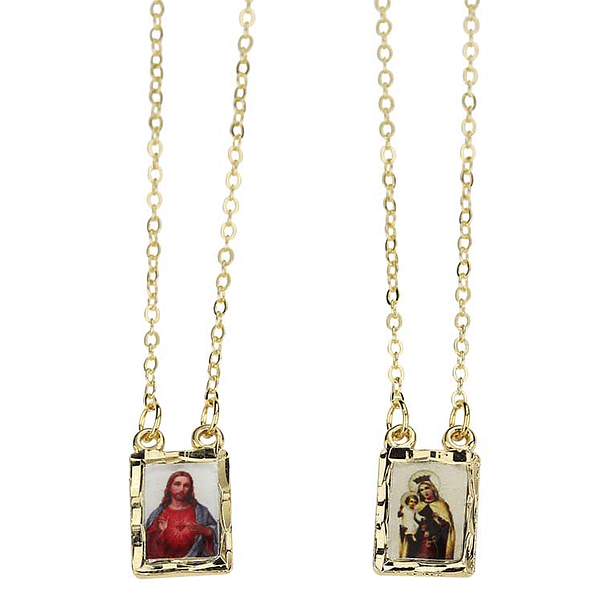 Silver plated scapular 2