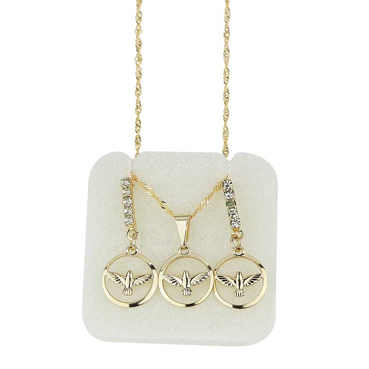 Holy Spirit necklace and Earrings 1