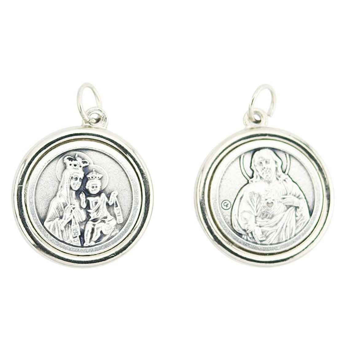 Medal of Our Lady of Mount Carmel and Sacred Heart of Jesus 1