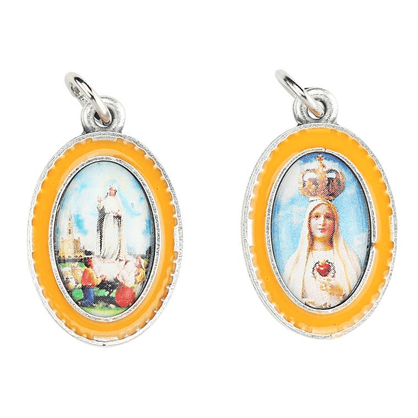 Medalla de dos caras de Nuestra Señora de Fátima 1