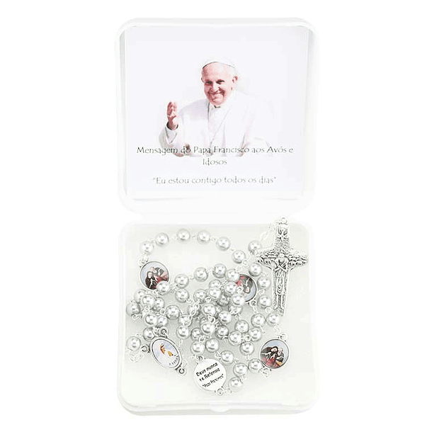 Chapelet avec message du Pape François 1