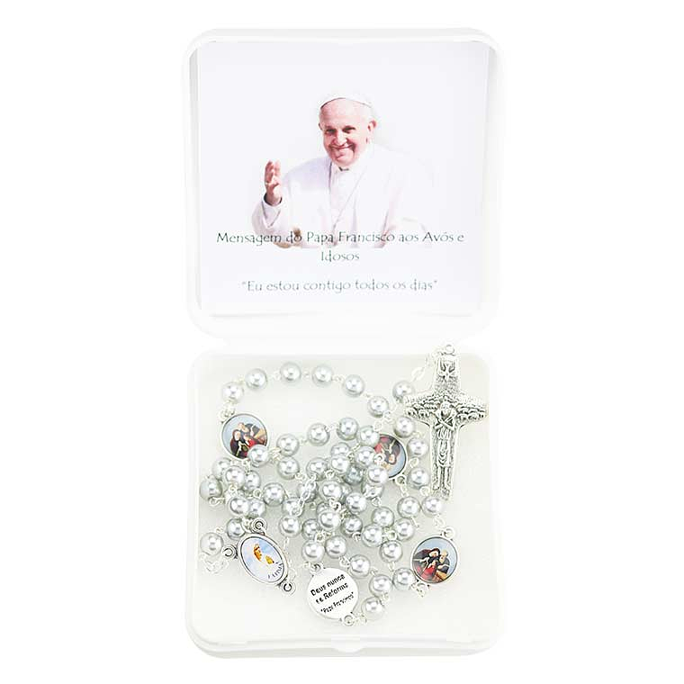 Rosary with Pope Francis' message 1