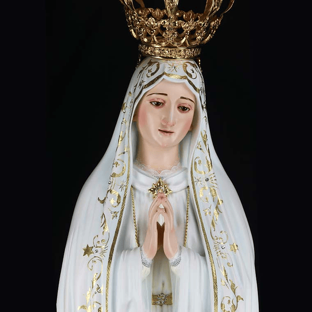 Nuestra Señora de Fátima Capilla - Madera 105 cm 5