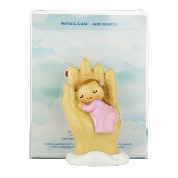 Protective angel with baby in hand 1