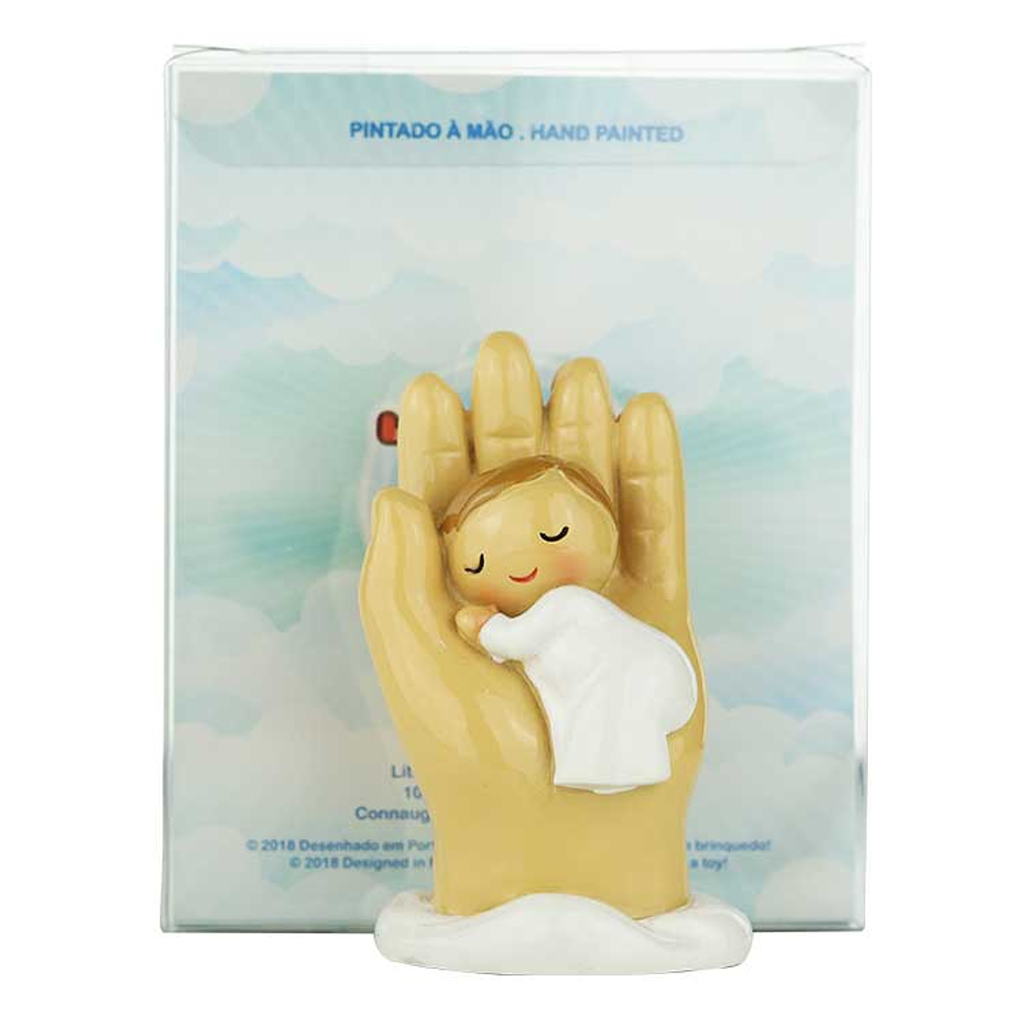 Protective angel with baby in hand 1