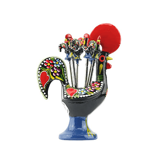 Rooster of Barcelos set for appetizers