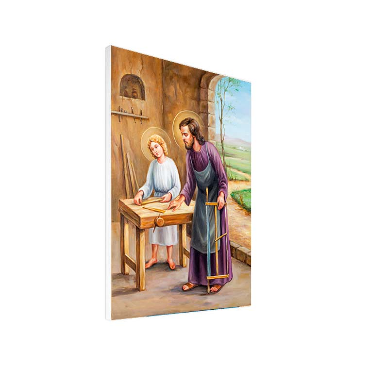 Saint Joseph Carpenter Printed Frame 50x70cm 1