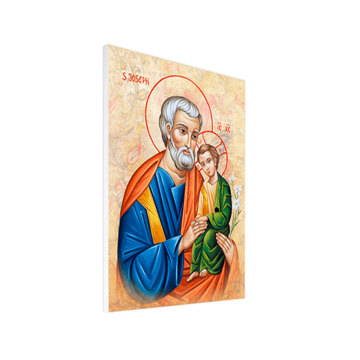 Cadre sur toile St Joseph 70x50 cm