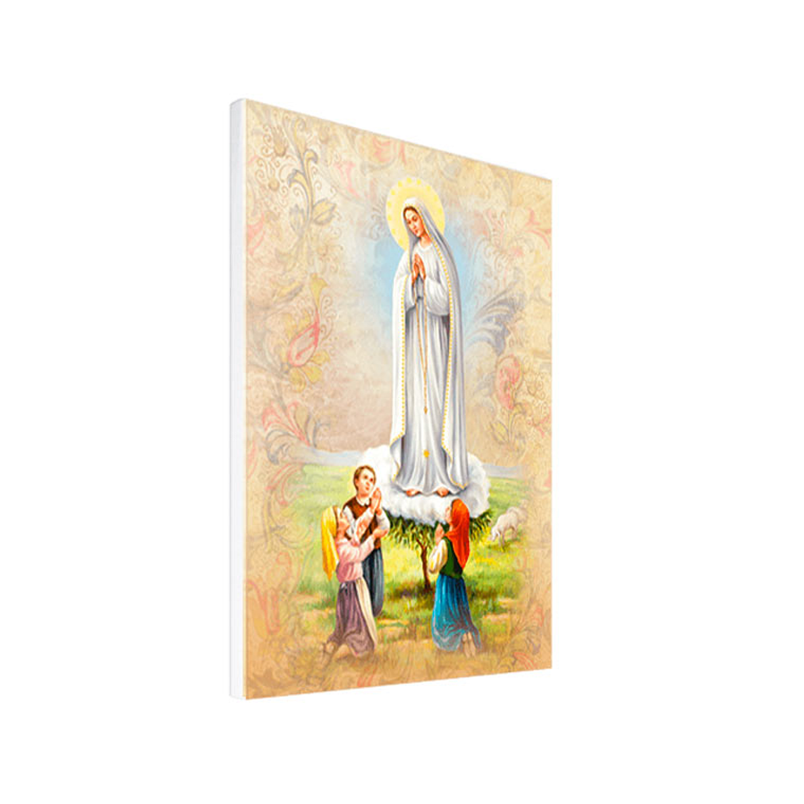 Our Lady and the Three Little Shepherds Printed Frame 50x70cm 1