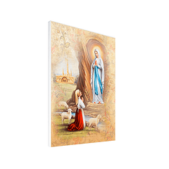 Lienzo Virgen de Lourdes 50x70cm