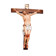 Cristo na cruz tamanho real 280 cm