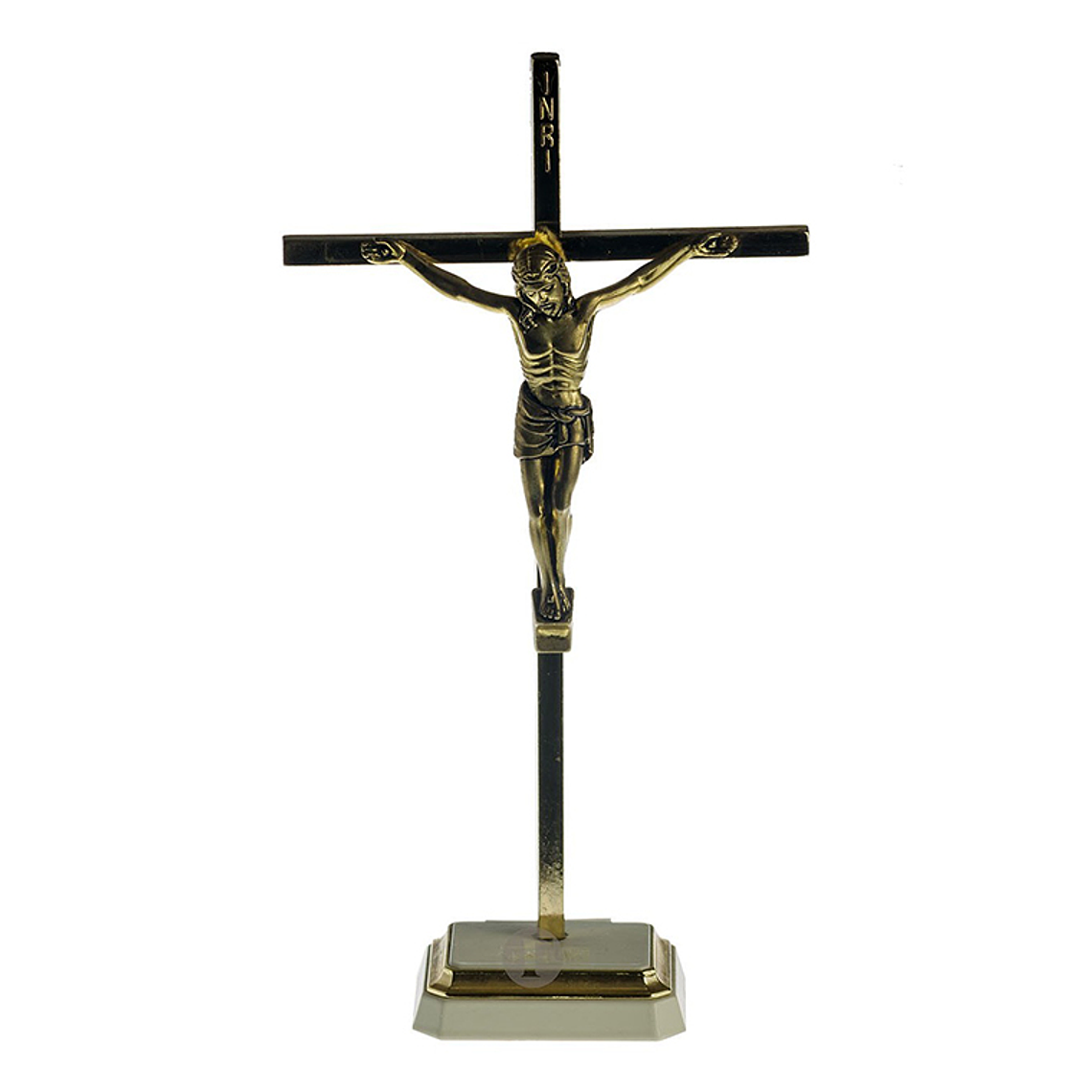 Crucifijo de latón 21 cm 1