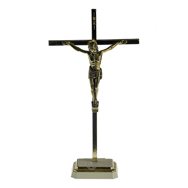 Crucifixo latão 21 cm 1