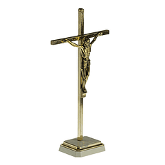 Crucifix en laiton 21 cm